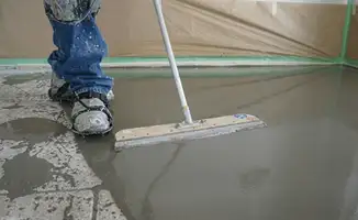 Uneven floor being professionally repaired in New Orleans, LA